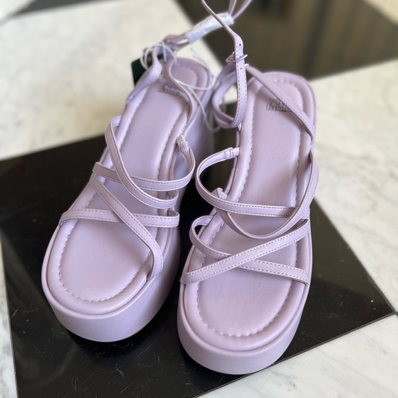 Brand new Women's Liza Platform Wedge Heels Wild Fable Target Lavender Shoes 7.5 - Picture 2 of 6